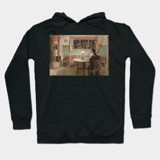 When the Children have Gone to Bed. From A Home by Carl Larsson Hoodie